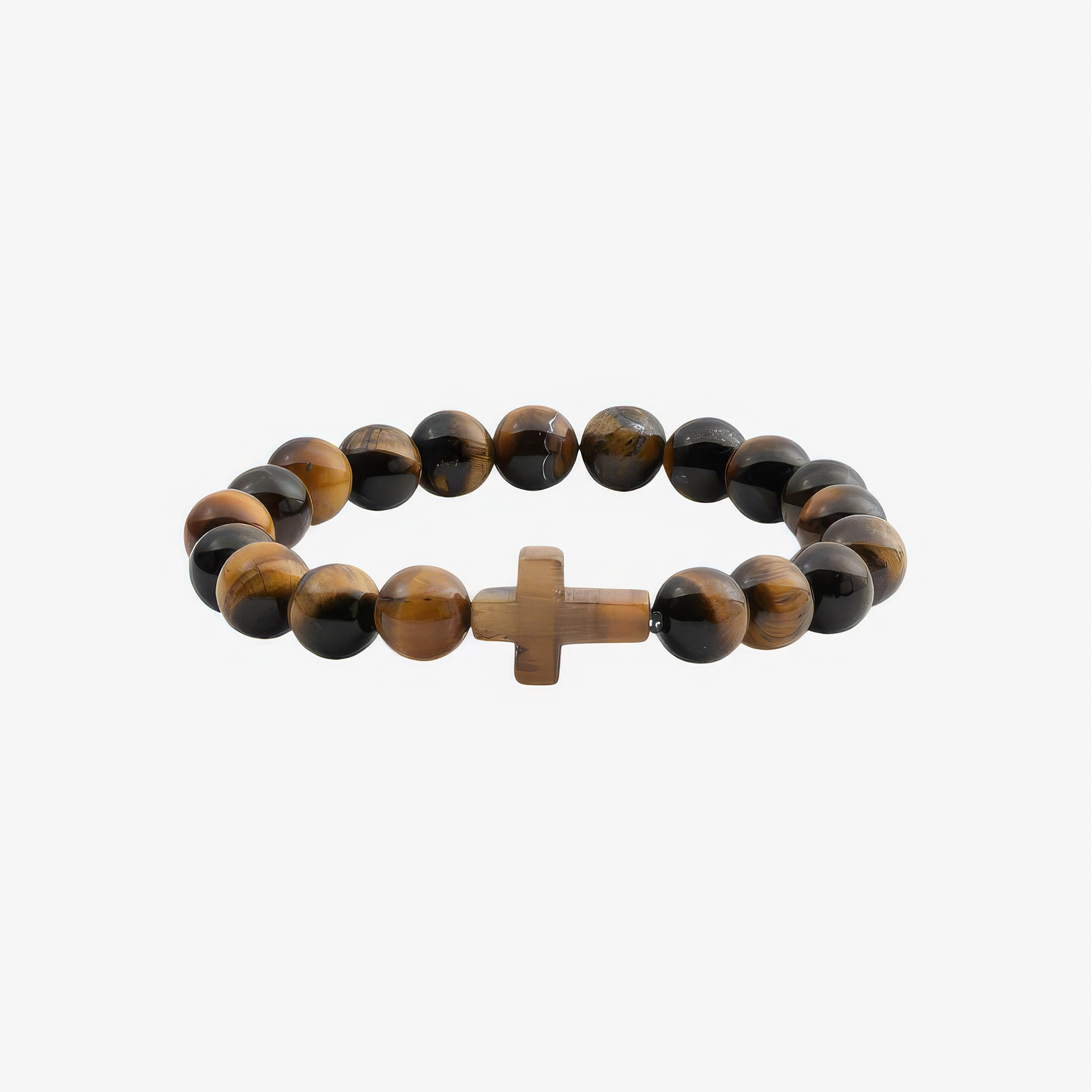 Tiger Eye Cross Bracelet