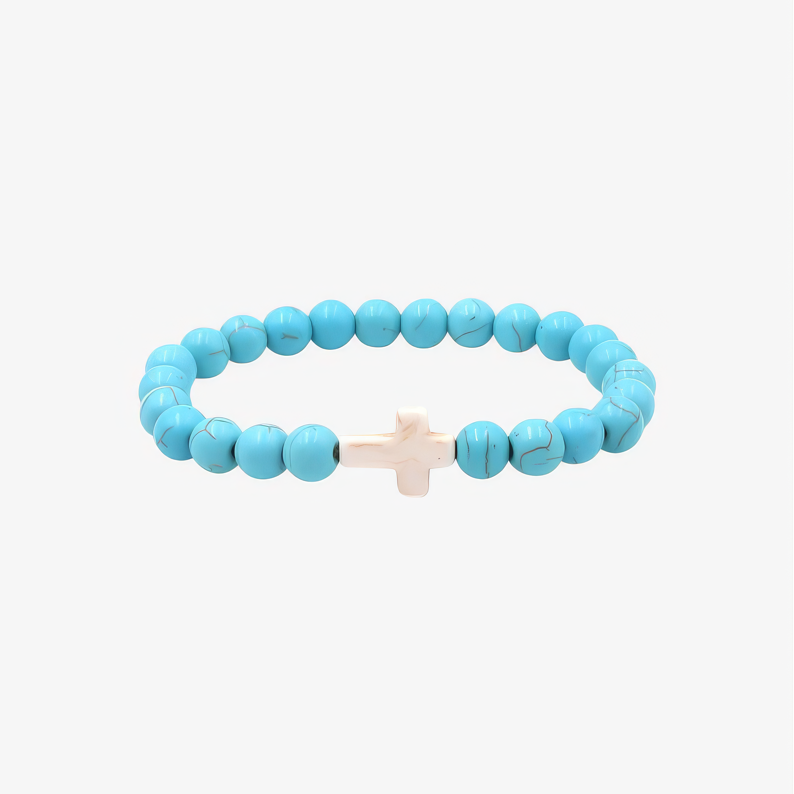 Blue Cross Bracelet