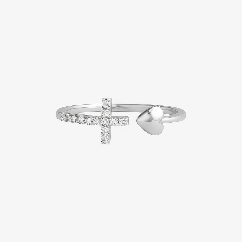 Heart Cross Ring