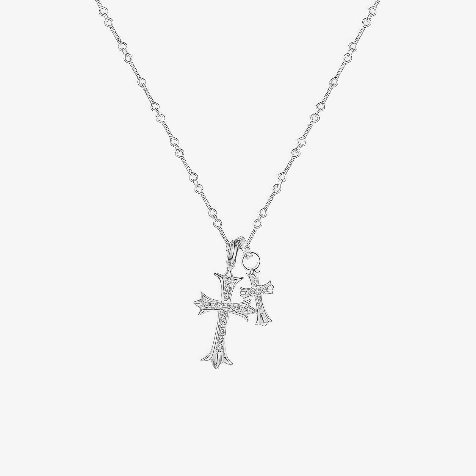 Double Cross Necklace