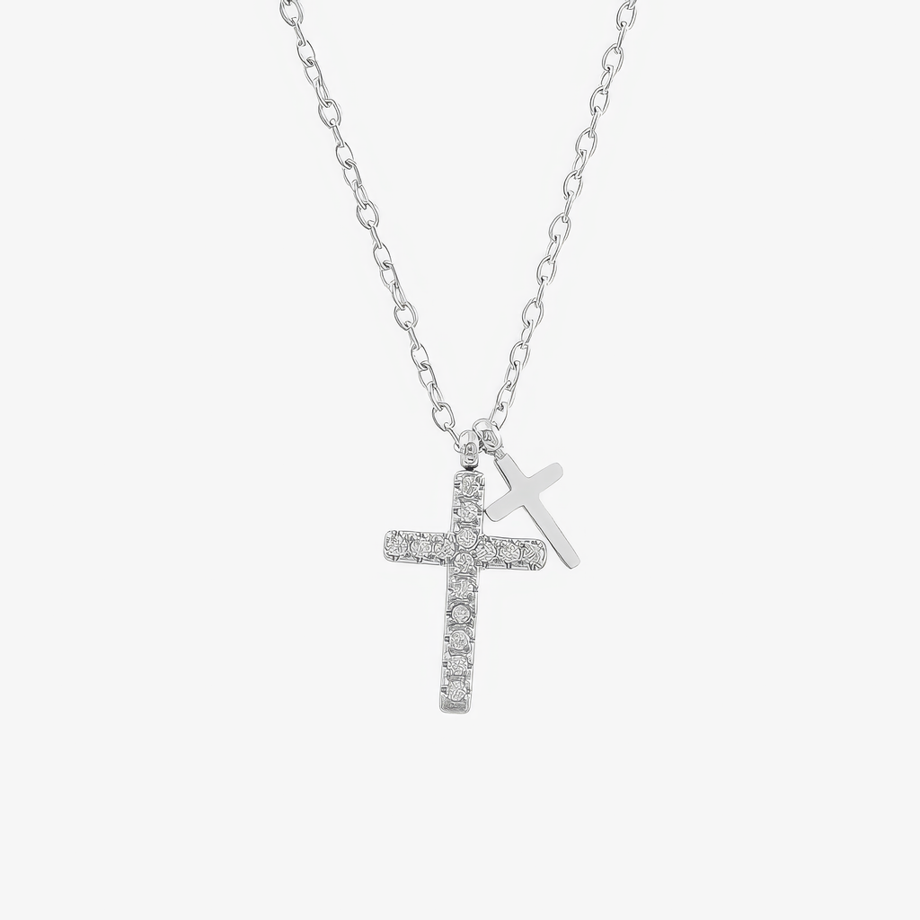 Twin Cross Necklace