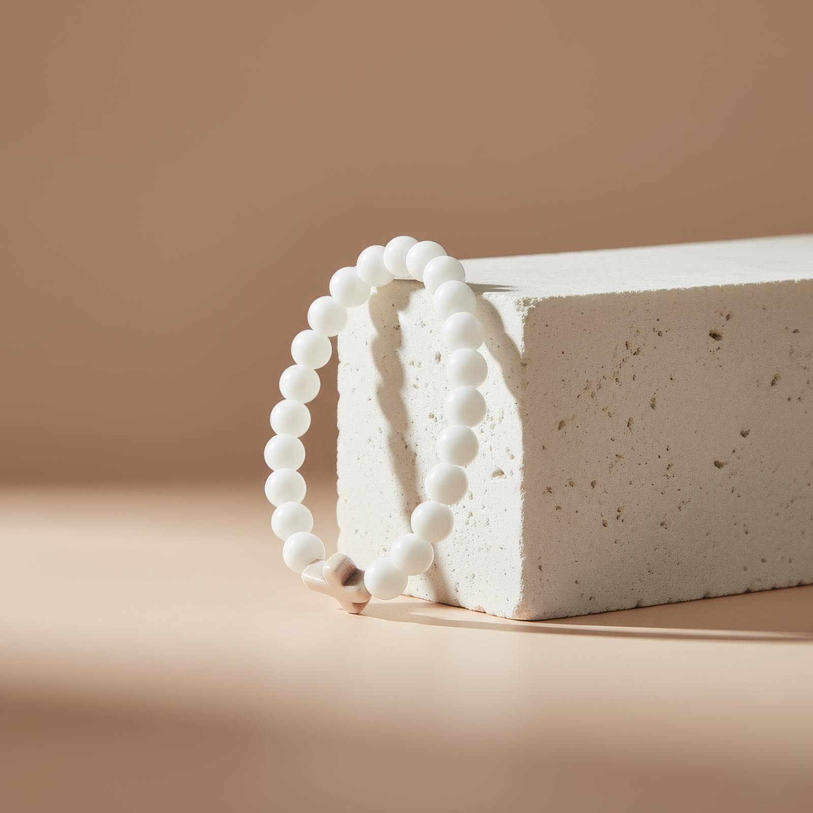 White Cross Bracelet