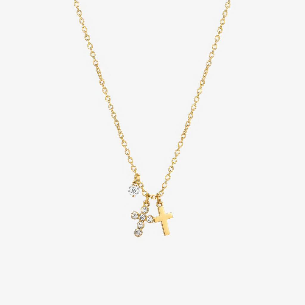 Charm Cross Necklace