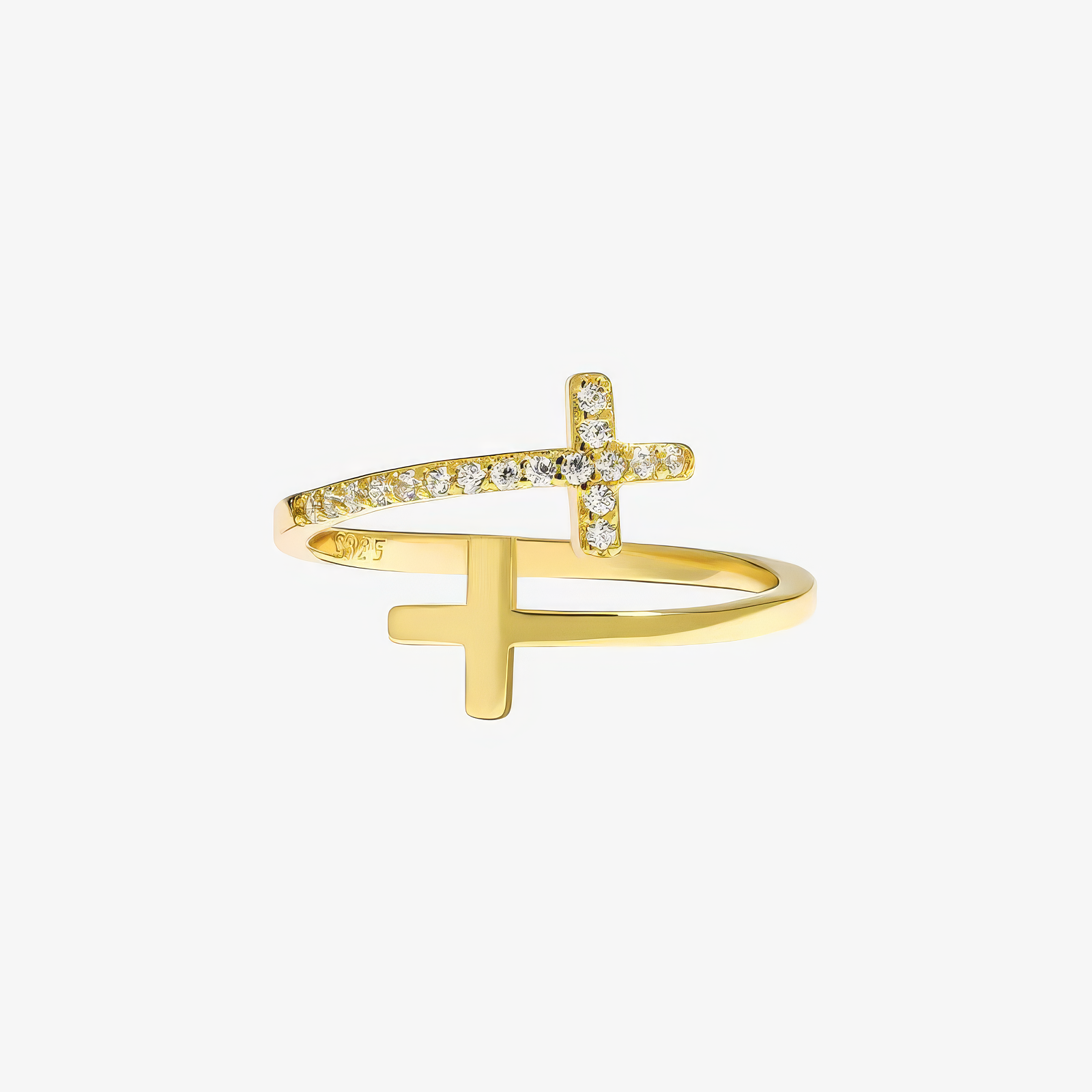 Wrapped Cross Ring