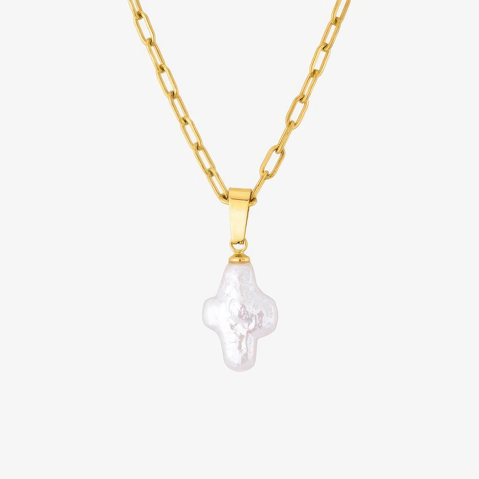 Pearl Cross Necklace