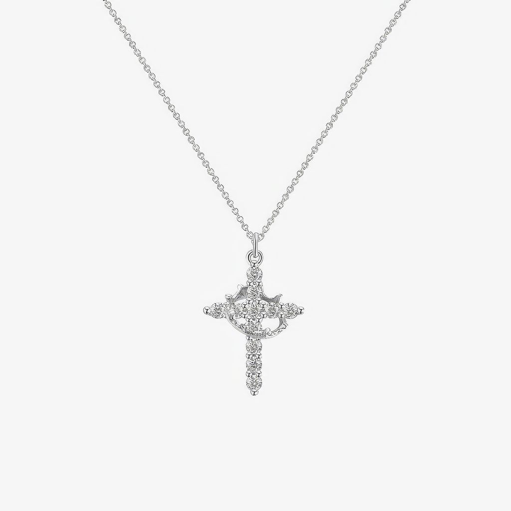 Crown Cross Necklace