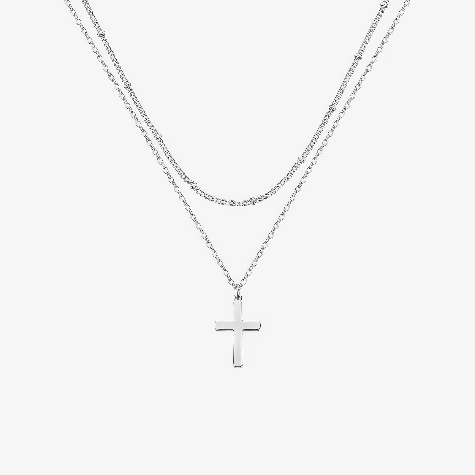 Layered Cross Necklace
