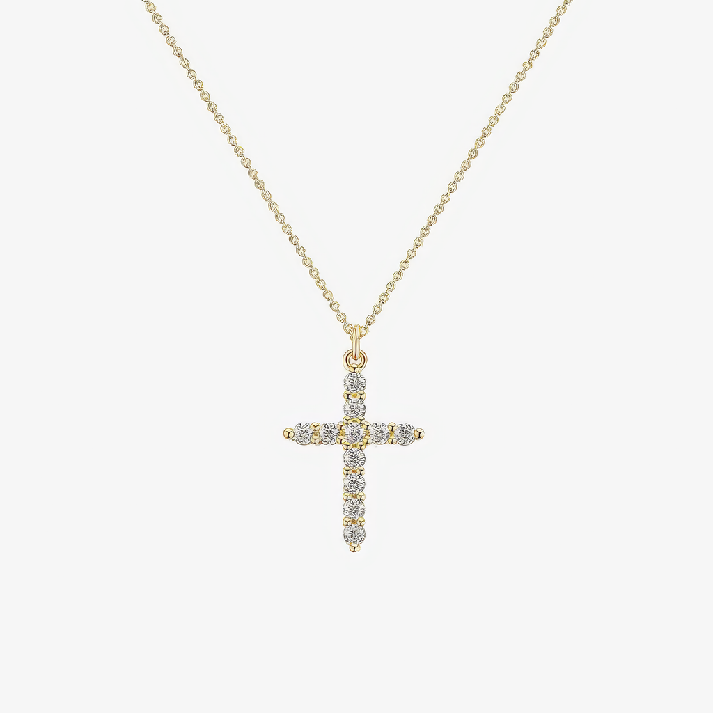 Crystal Cross Necklace