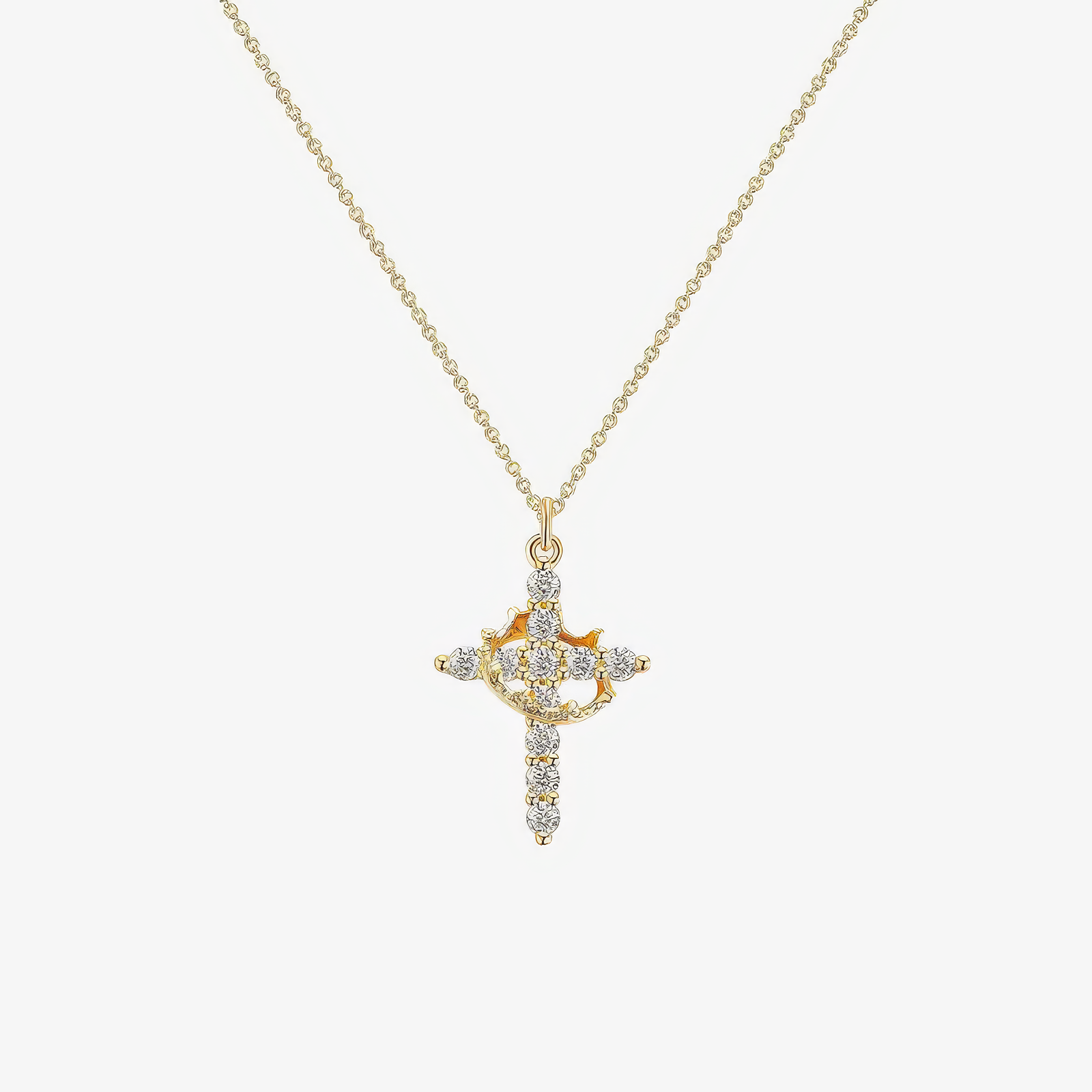 Crown Cross Necklace