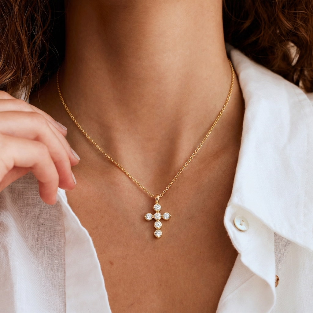 Starlight Cross Necklace