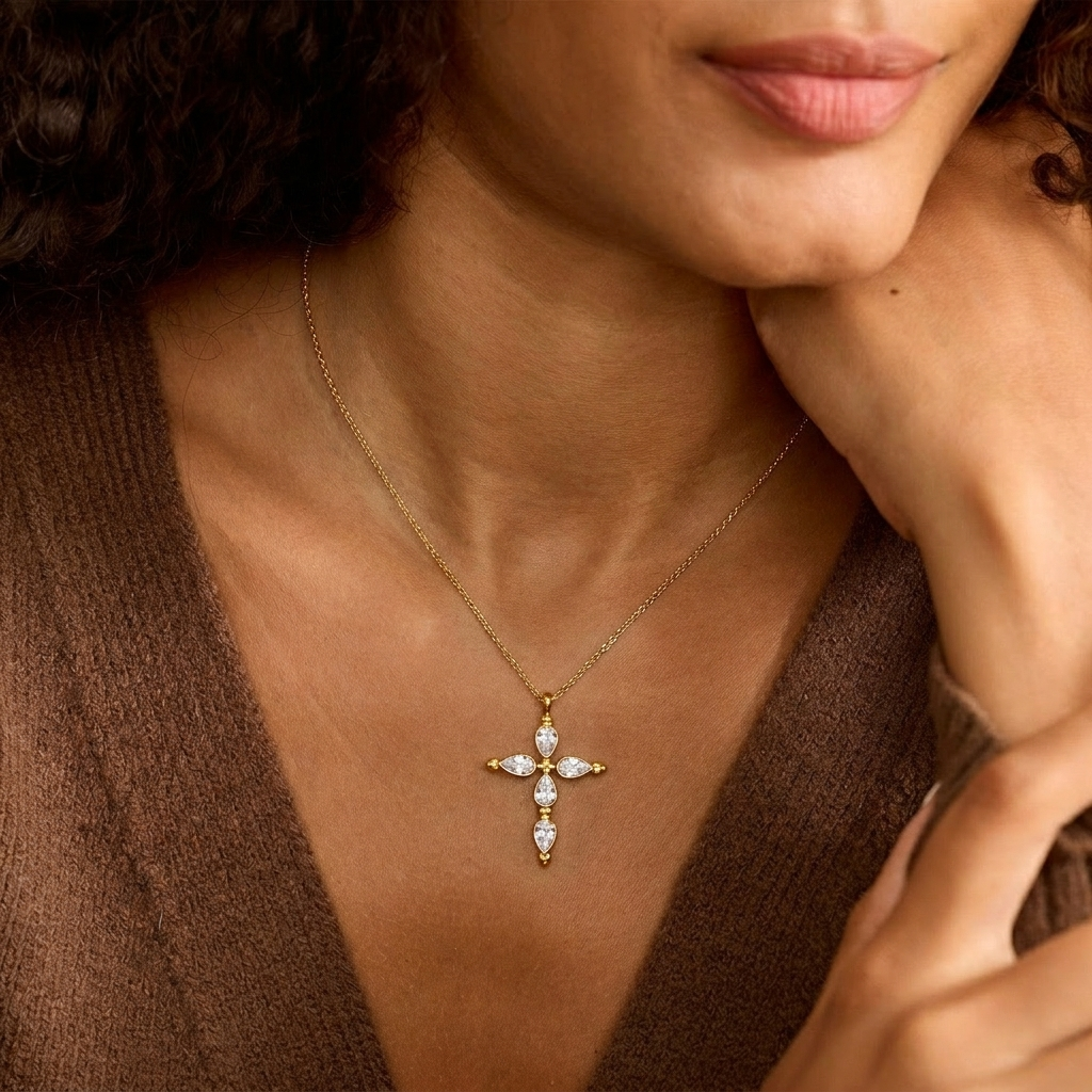 Heavenly Cross Necklace