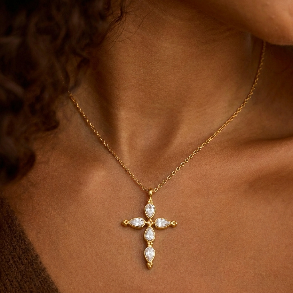 Heavenly Cross Necklace