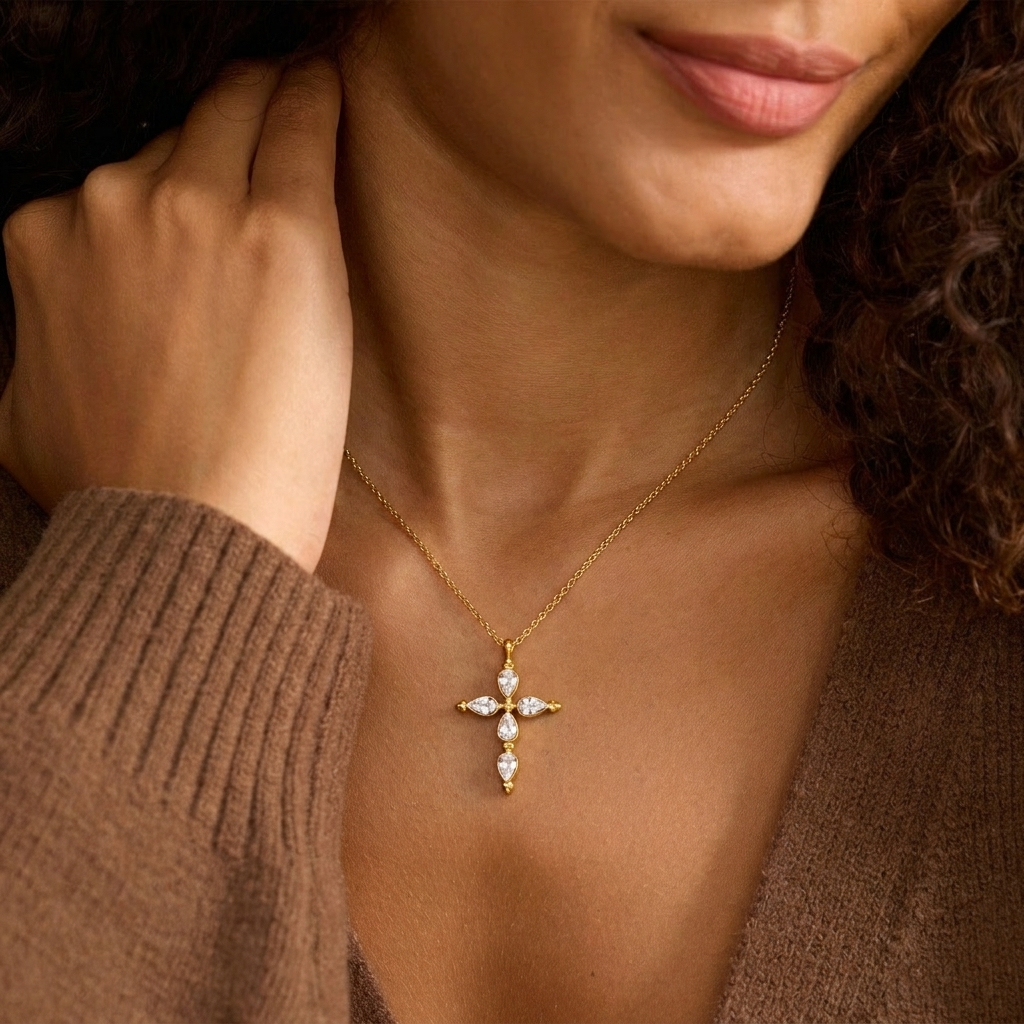 Heavenly Cross Necklace