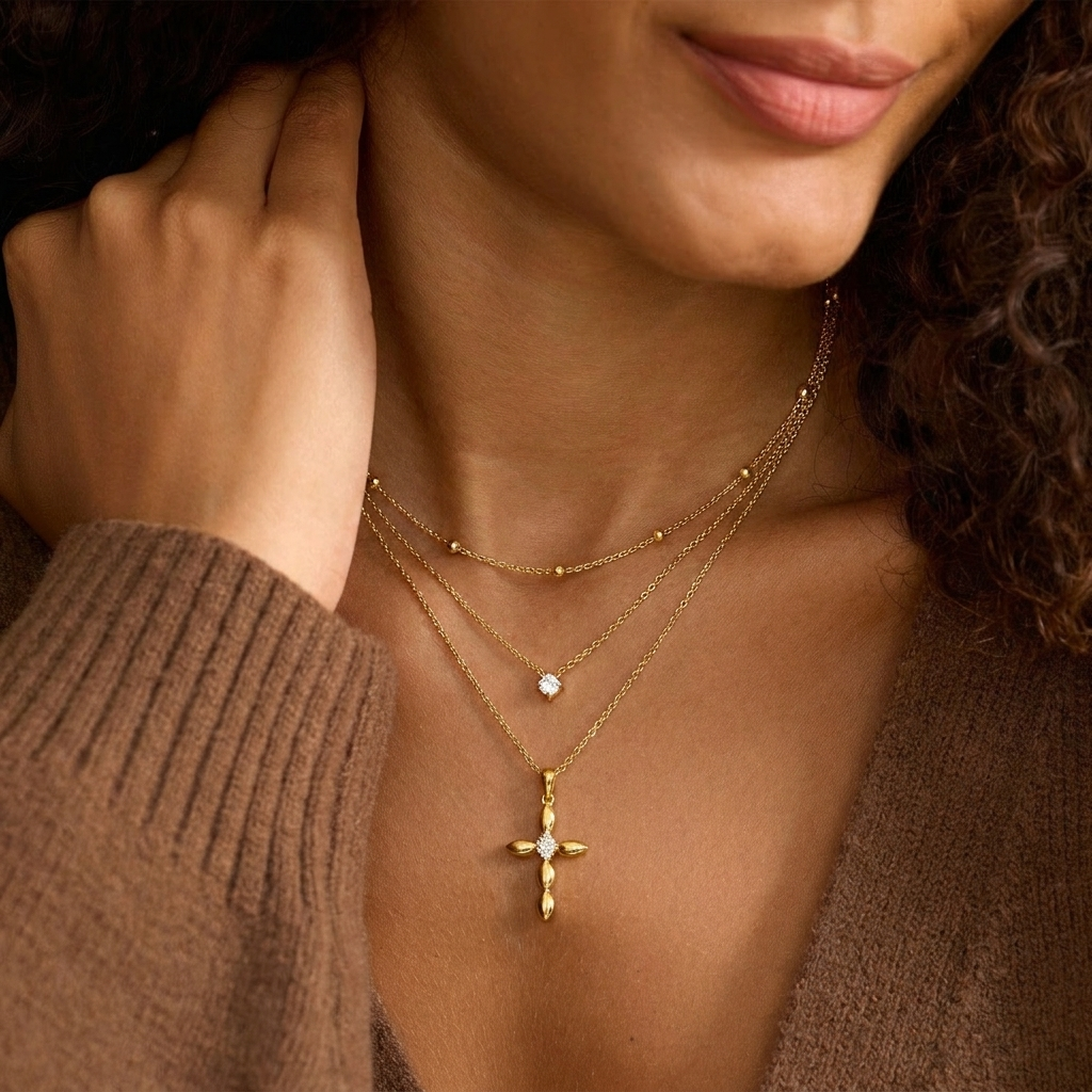 Trinity Layered Necklace