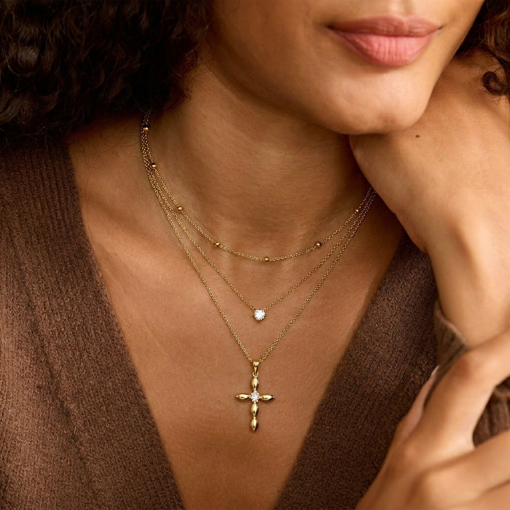 Trinity Layered Necklace