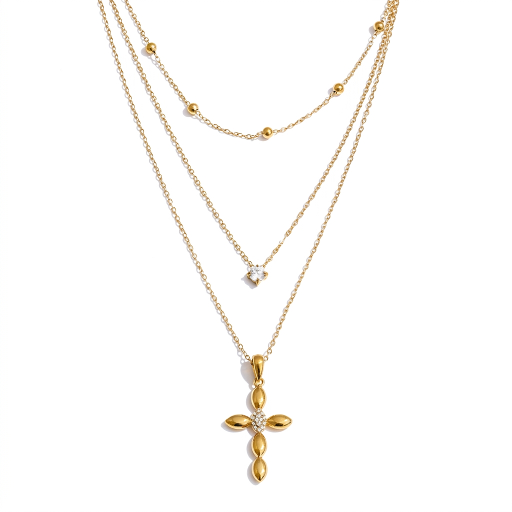 Trinity Layered Necklace