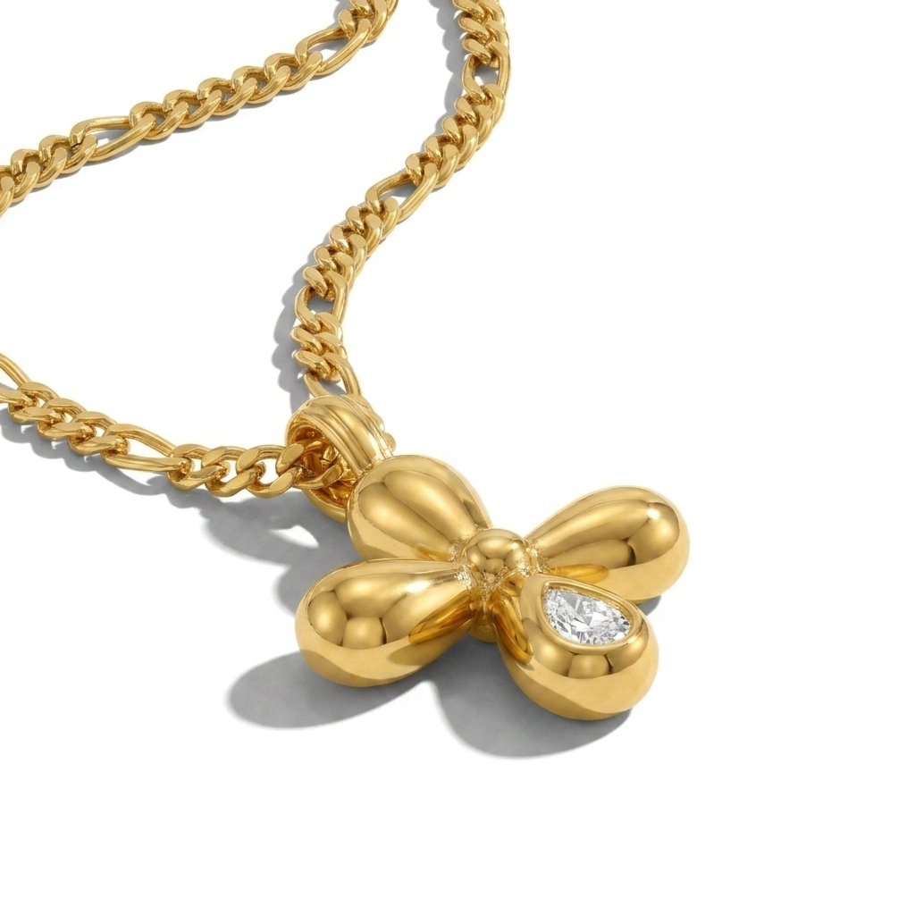 Fleur Cross Necklace