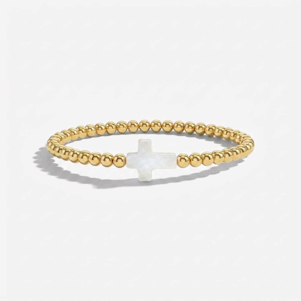 Gold Cross Bracelet