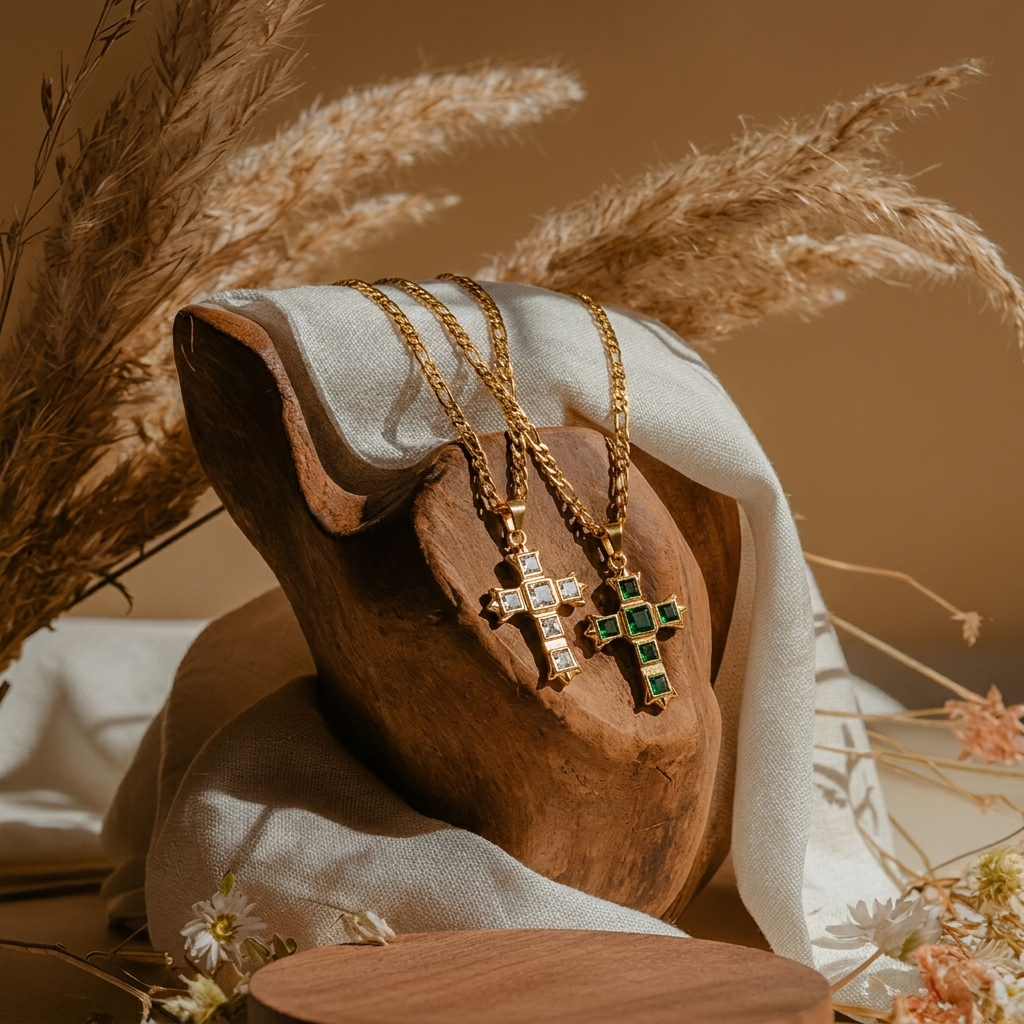 Cathedral Cross Necklace