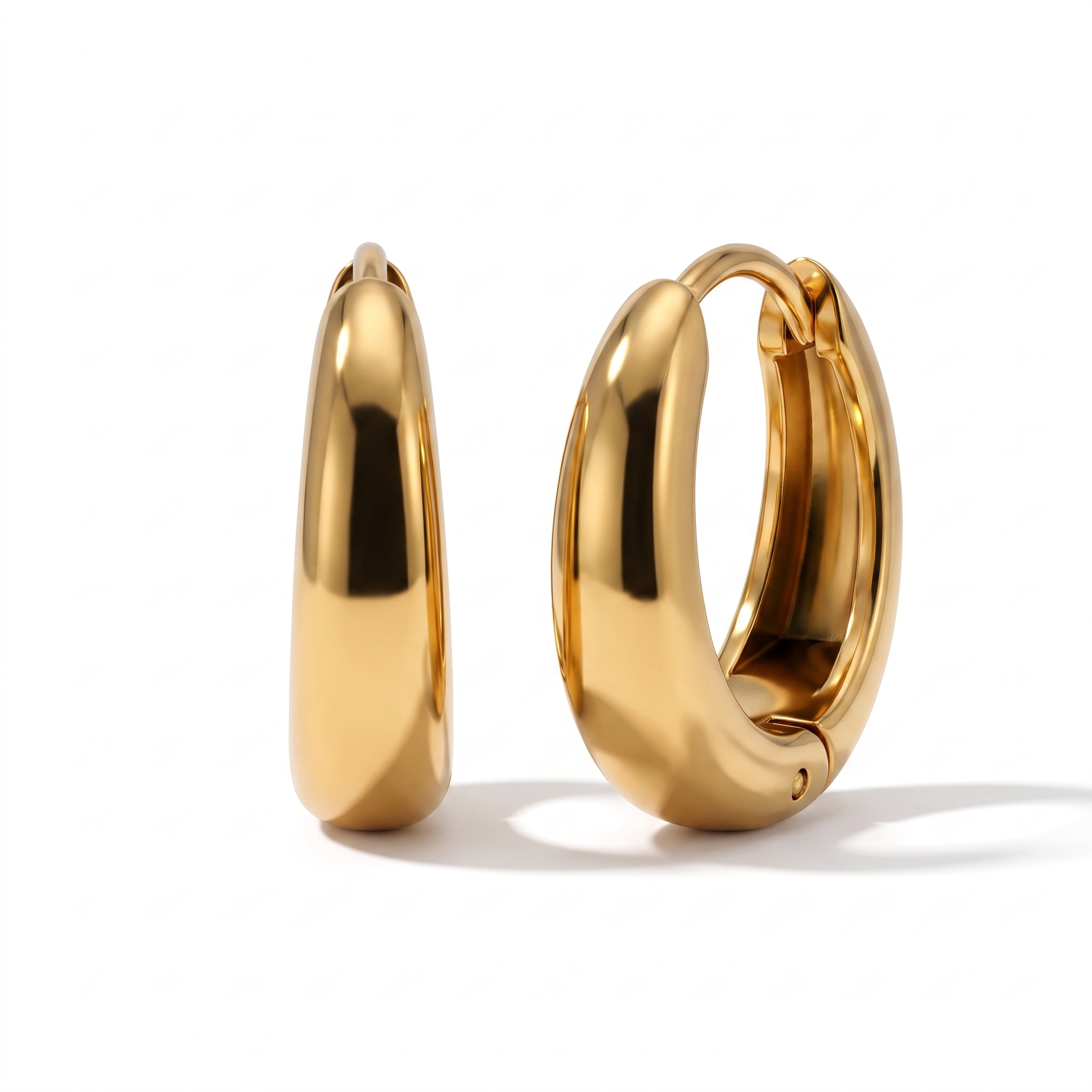 Dome Huggie Hoops