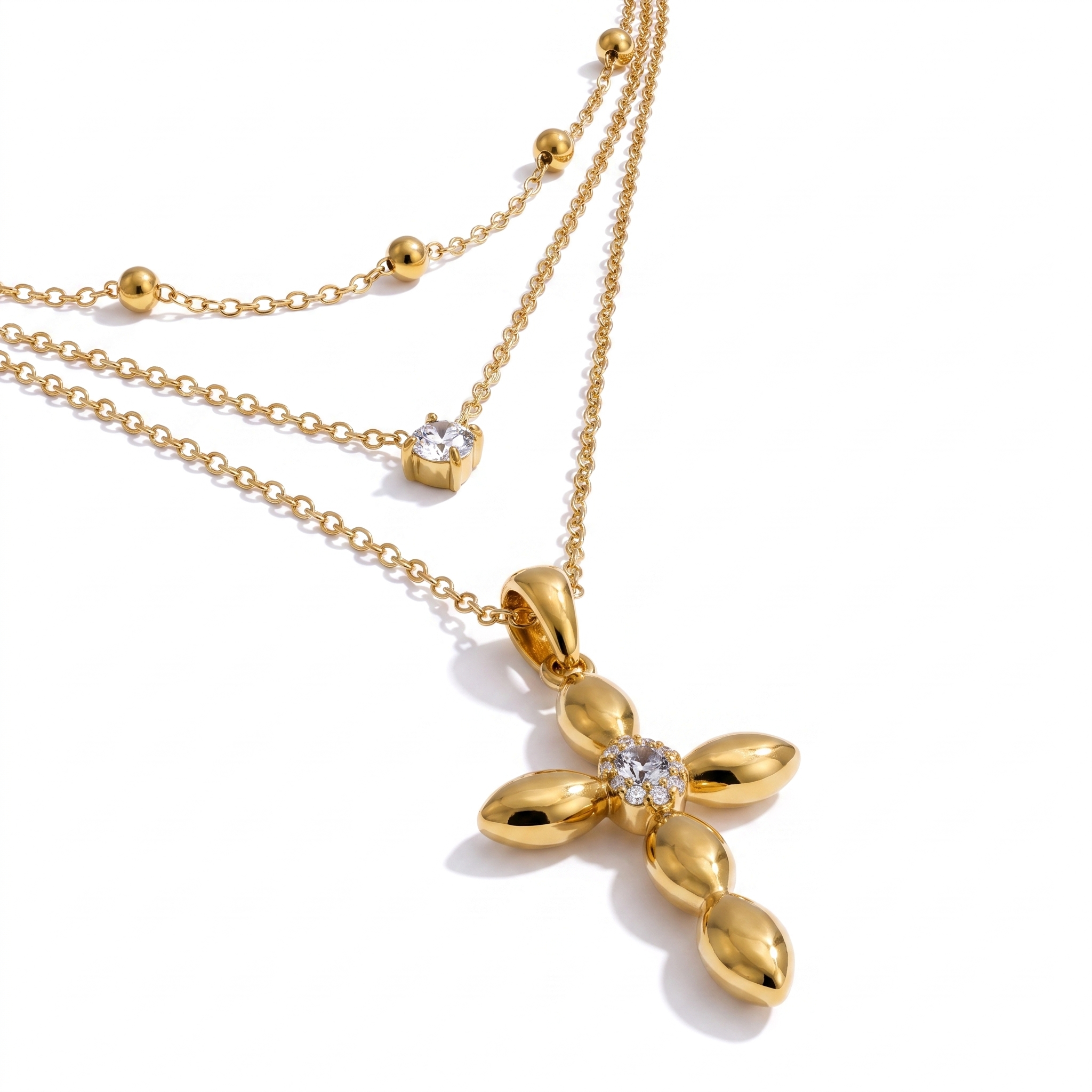 Trinity Layered Necklace