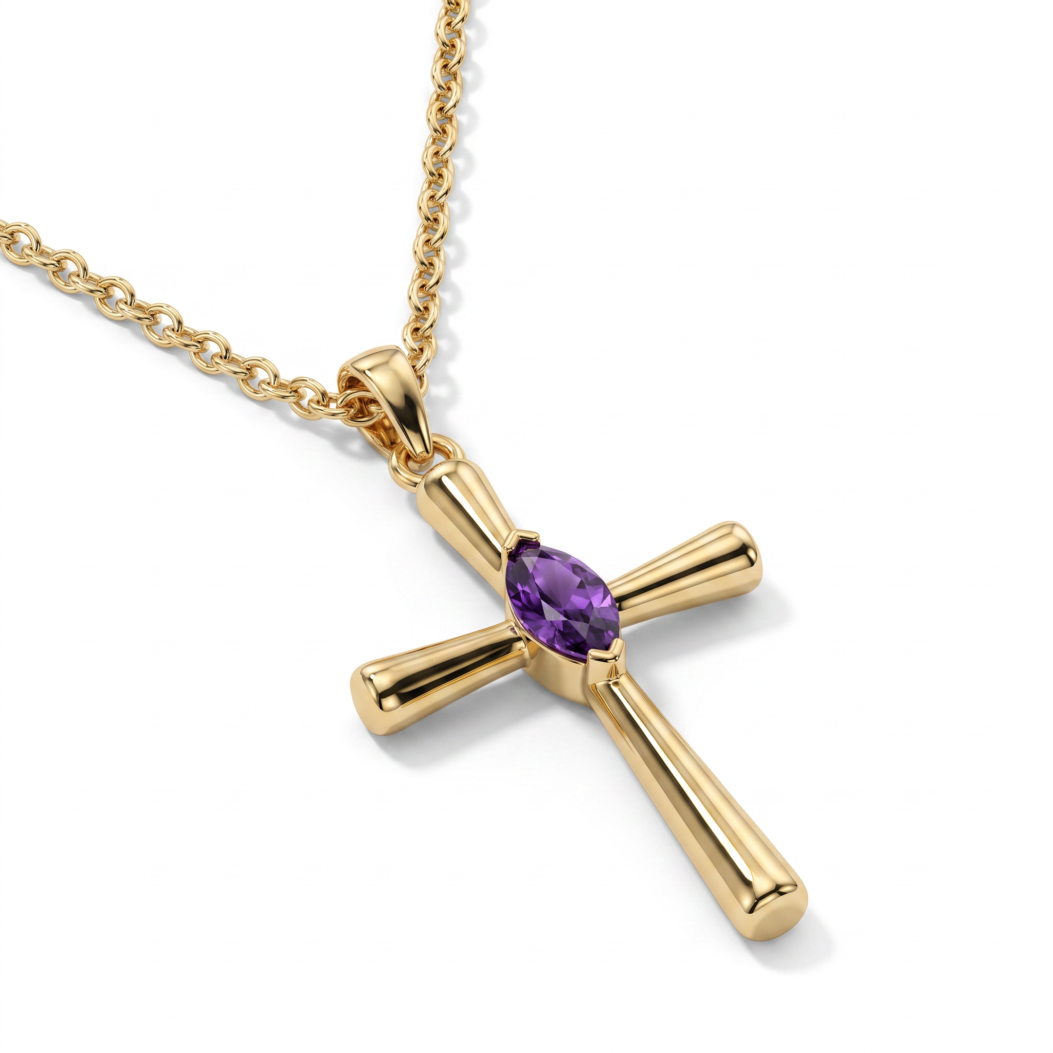 Birthstone Faith Necklace