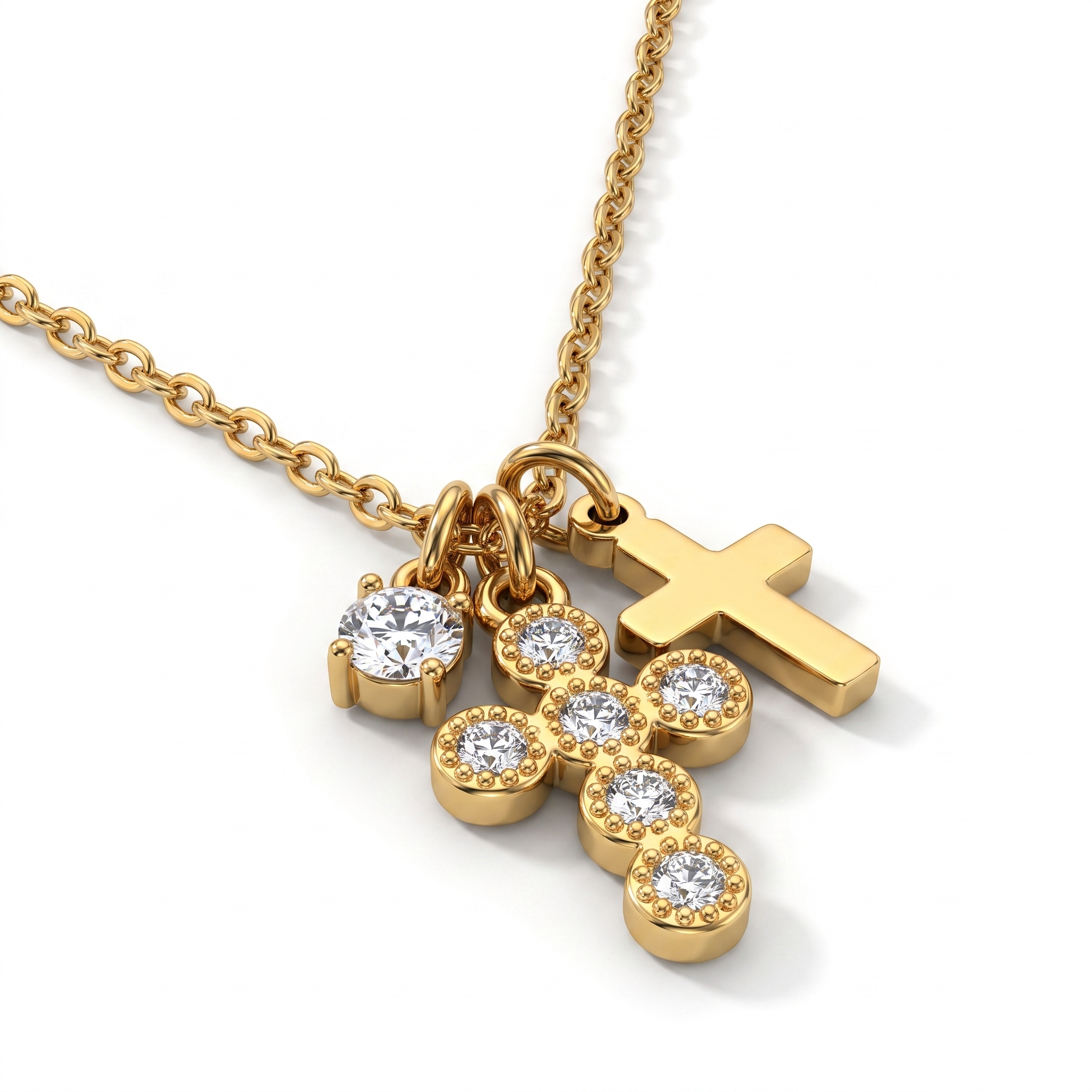 Charm Cross Necklace