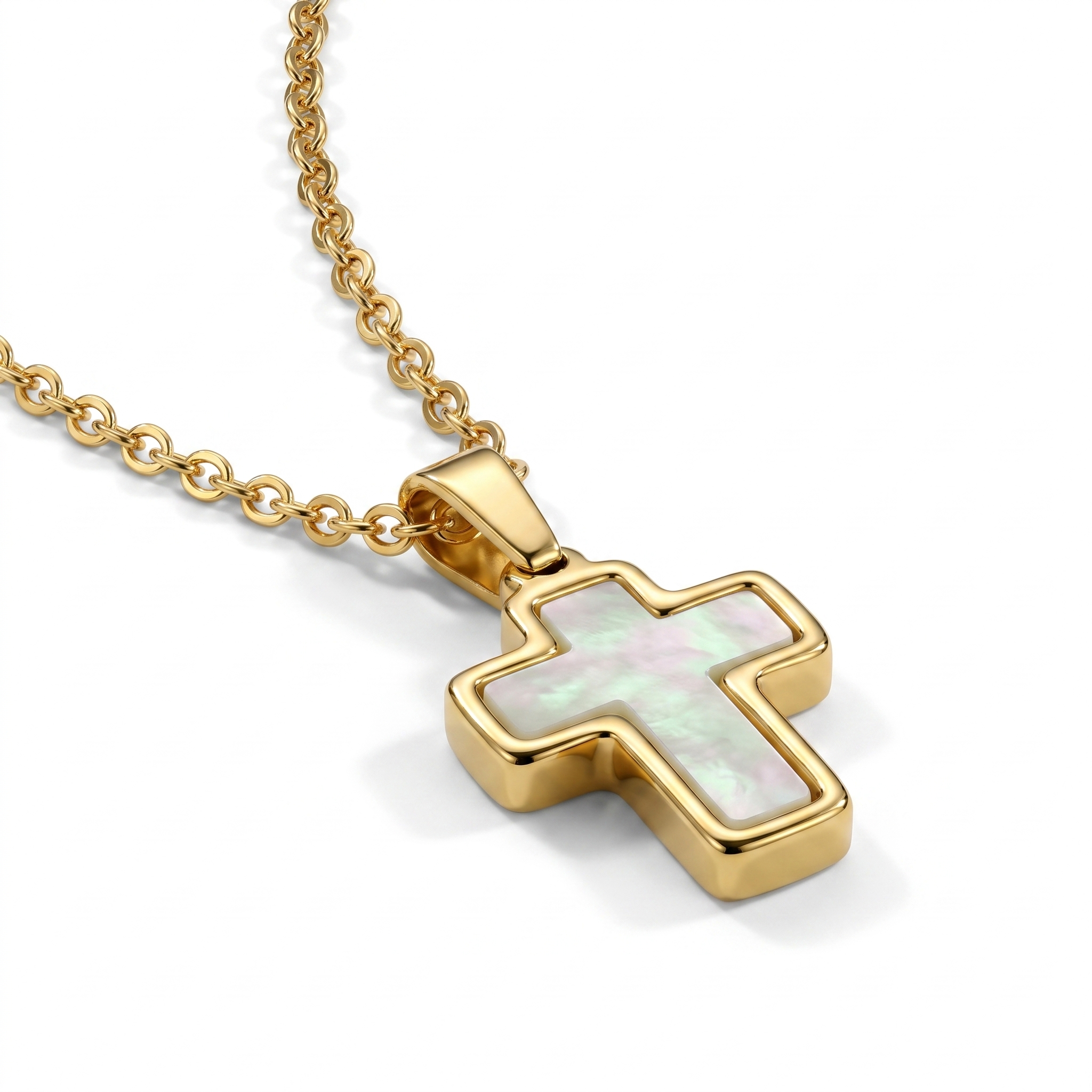 Shell Cross Necklace