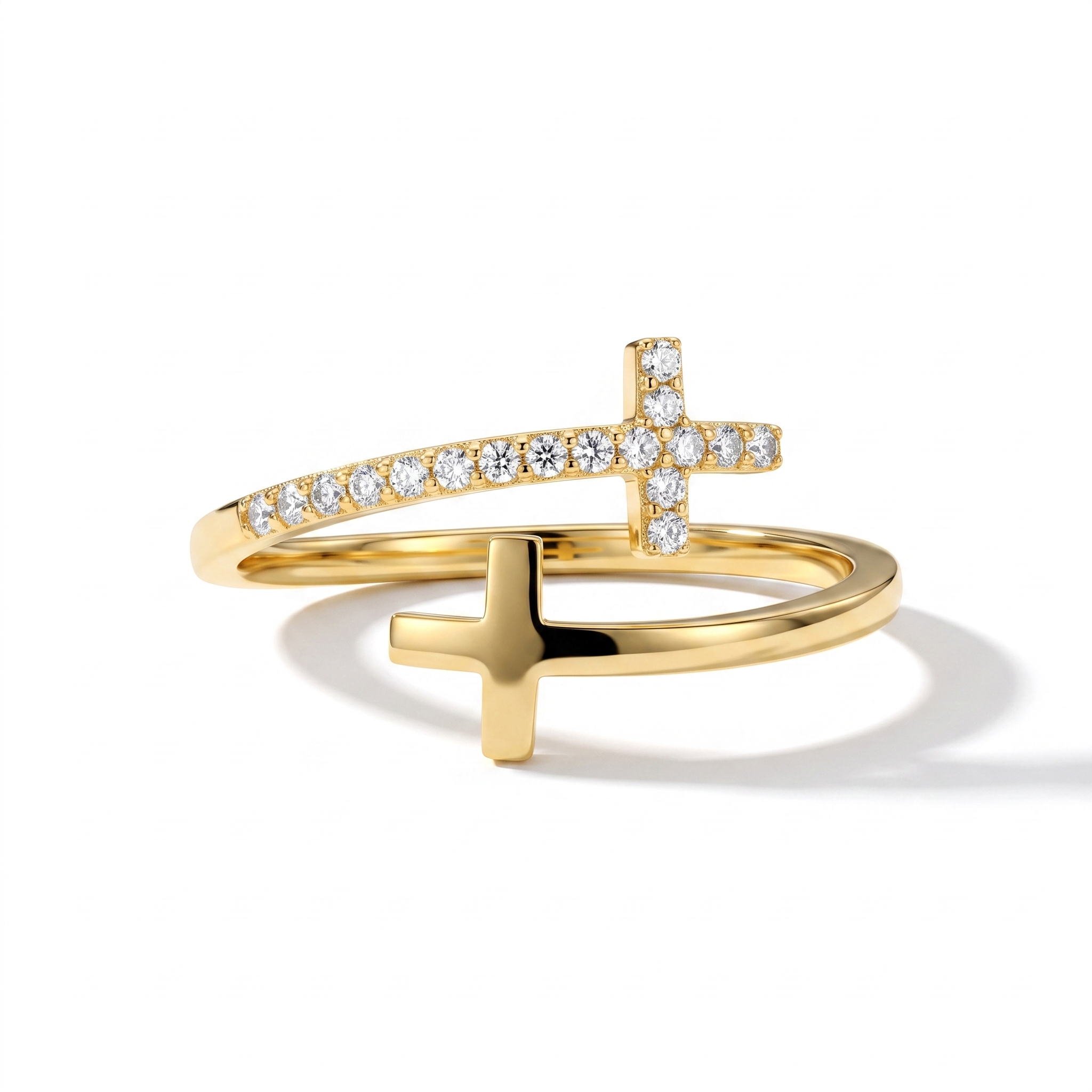 Wrapped Cross Ring