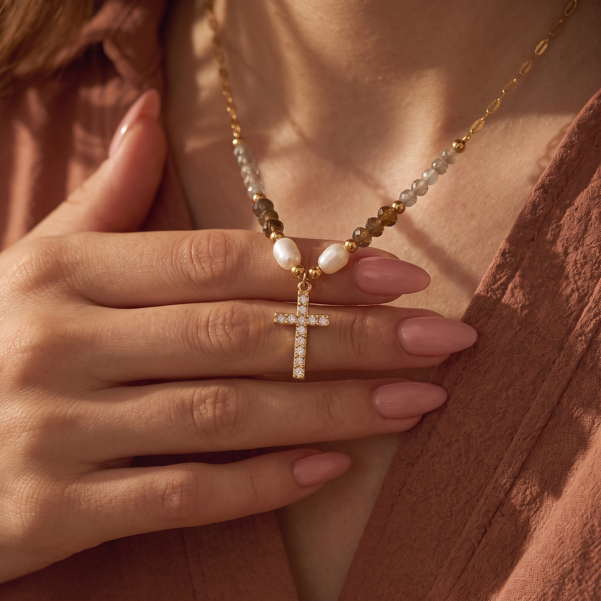 Hazel Cross Necklace