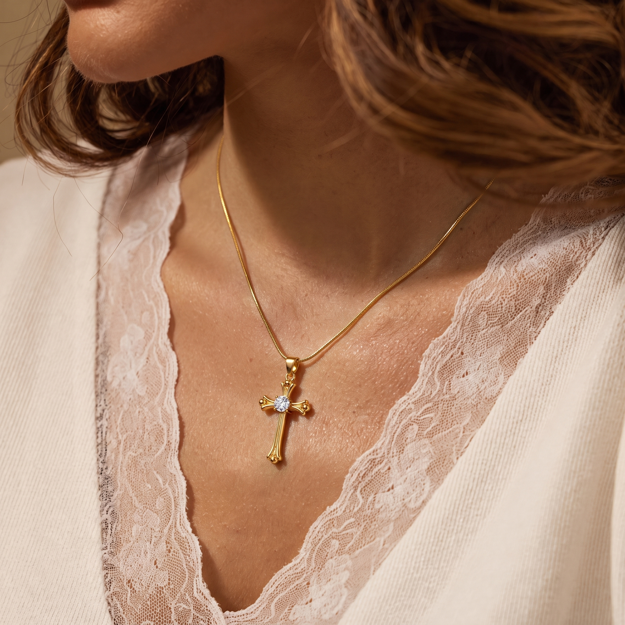 Vintage Cross Necklace