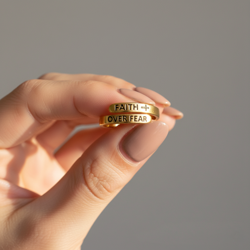Faith Over Fear Ring
